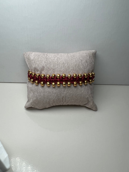 Braided bracelet Bordeaux